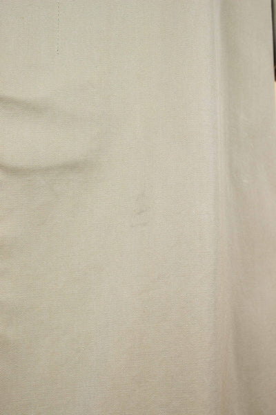 SWEDISH 1950S GREEN-BEIGE SINGLE BREASTED LIGHTWEIGHT RAGLAN OVERCOAT BY MELKA. SIZE CA EU 50
