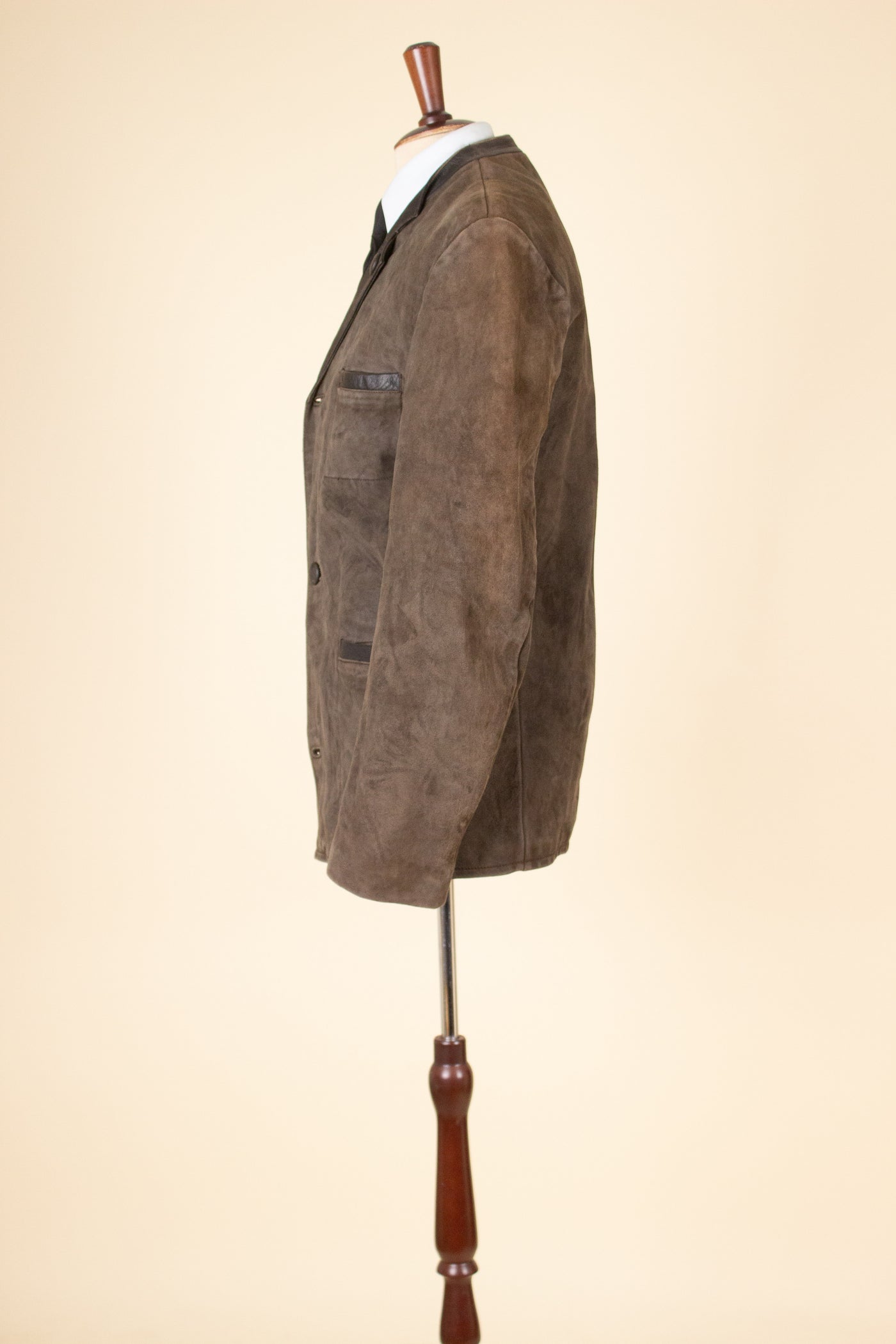 SWEDISH 1950S/1960S GOATSKIN SUEDE JACKET BY VINDELNS SKINNINDUSTRI. SIZE CA EU 46-48