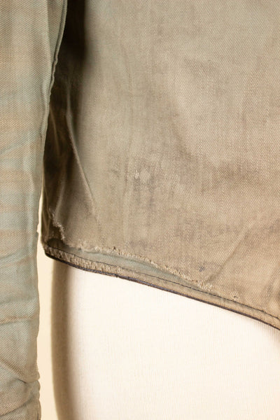 SWEDISH 1930S BROWN GOATSKIN SINGLE BREASTED JACKET. SIZE CA EU 44