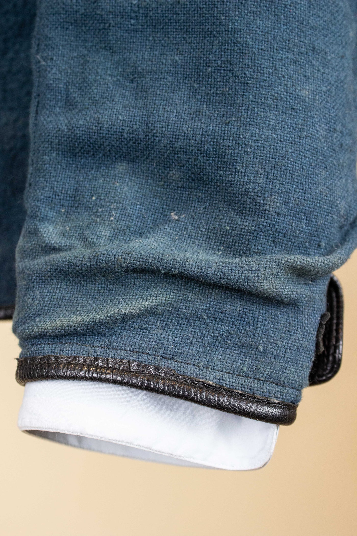 SWEDISH 1960S BLACK DOUBLE BREASTED GOATSKIN JACKET BY LEFA. SIZE CA EU 50