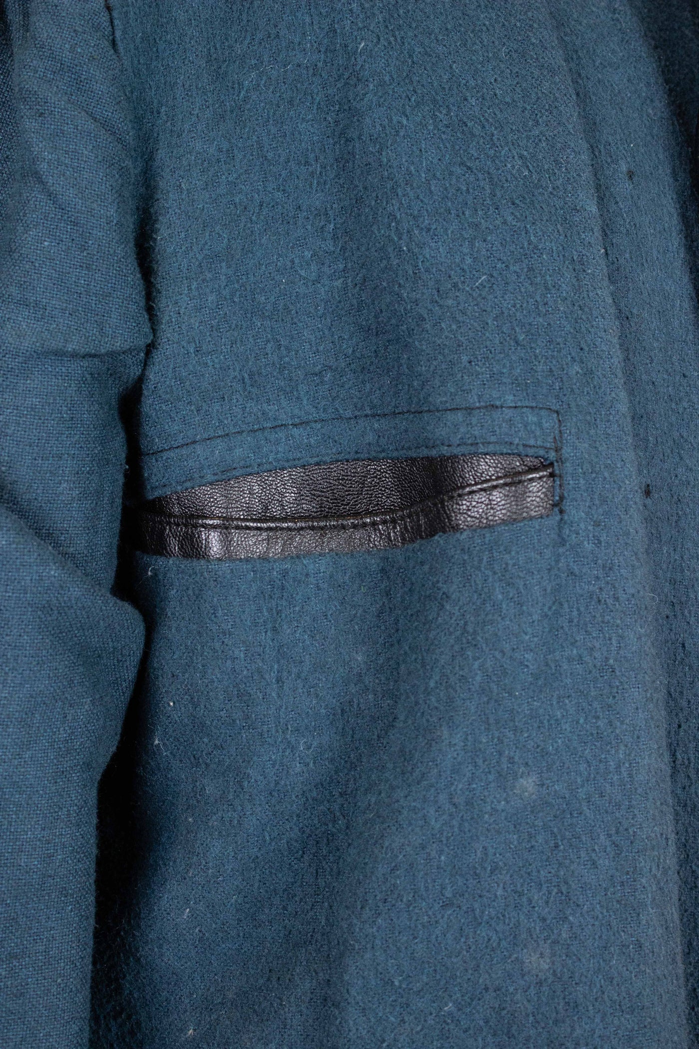 SWEDISH 1960S BLACK DOUBLE BREASTED GOATSKIN JACKET BY LEFA. SIZE CA EU 50