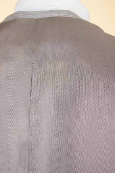BESPOKE GREY LAPEL SINGLE BREASTED WAISTCOAT. SIZE CA EU 52-54