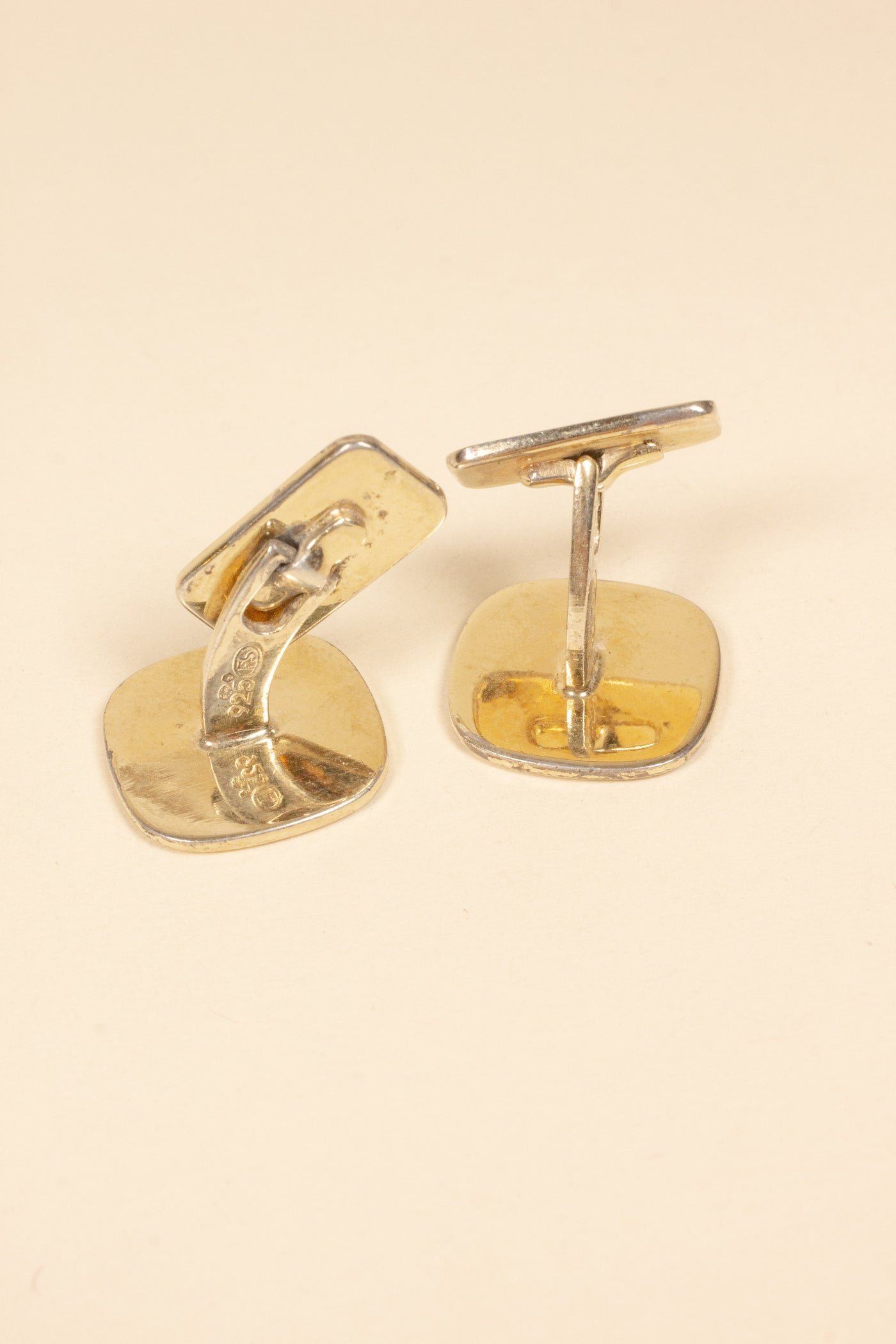 1940/1950'S GILDED SILVER CUFFLINKS