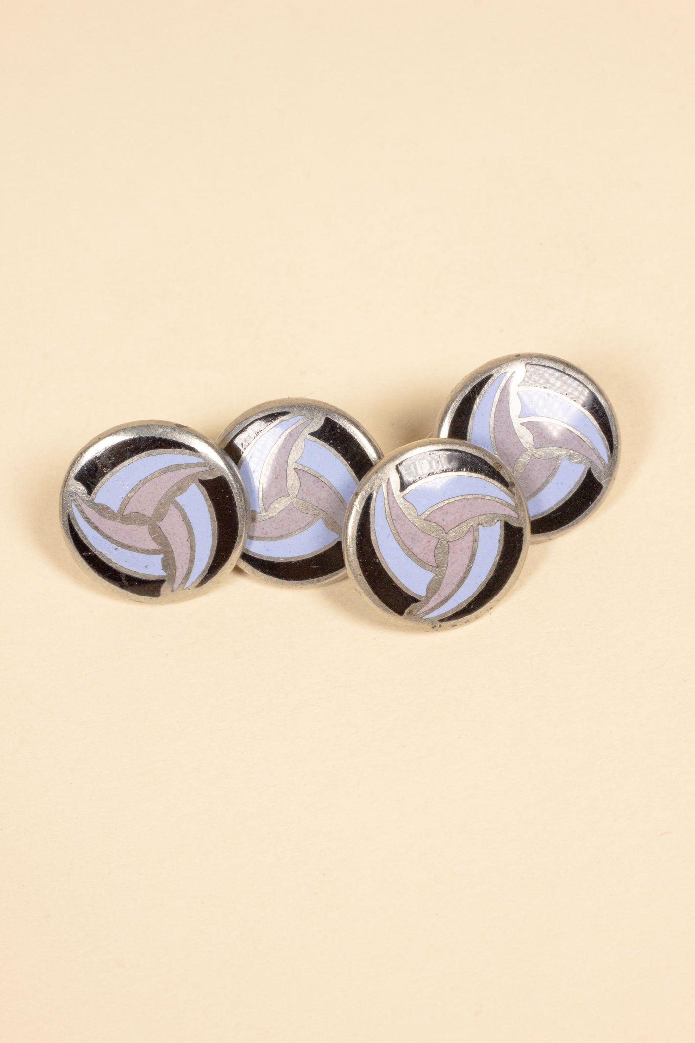 1920/1930'S DOUBLE-SIDED STEEL CUFFLINKS