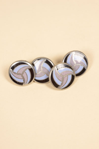 1920/1930'S DOUBLE-SIDED STEEL CUFFLINKS