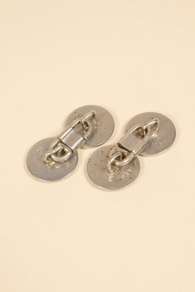 1920/1930'S DOUBLE-SIDED STEEL CUFFLINKS