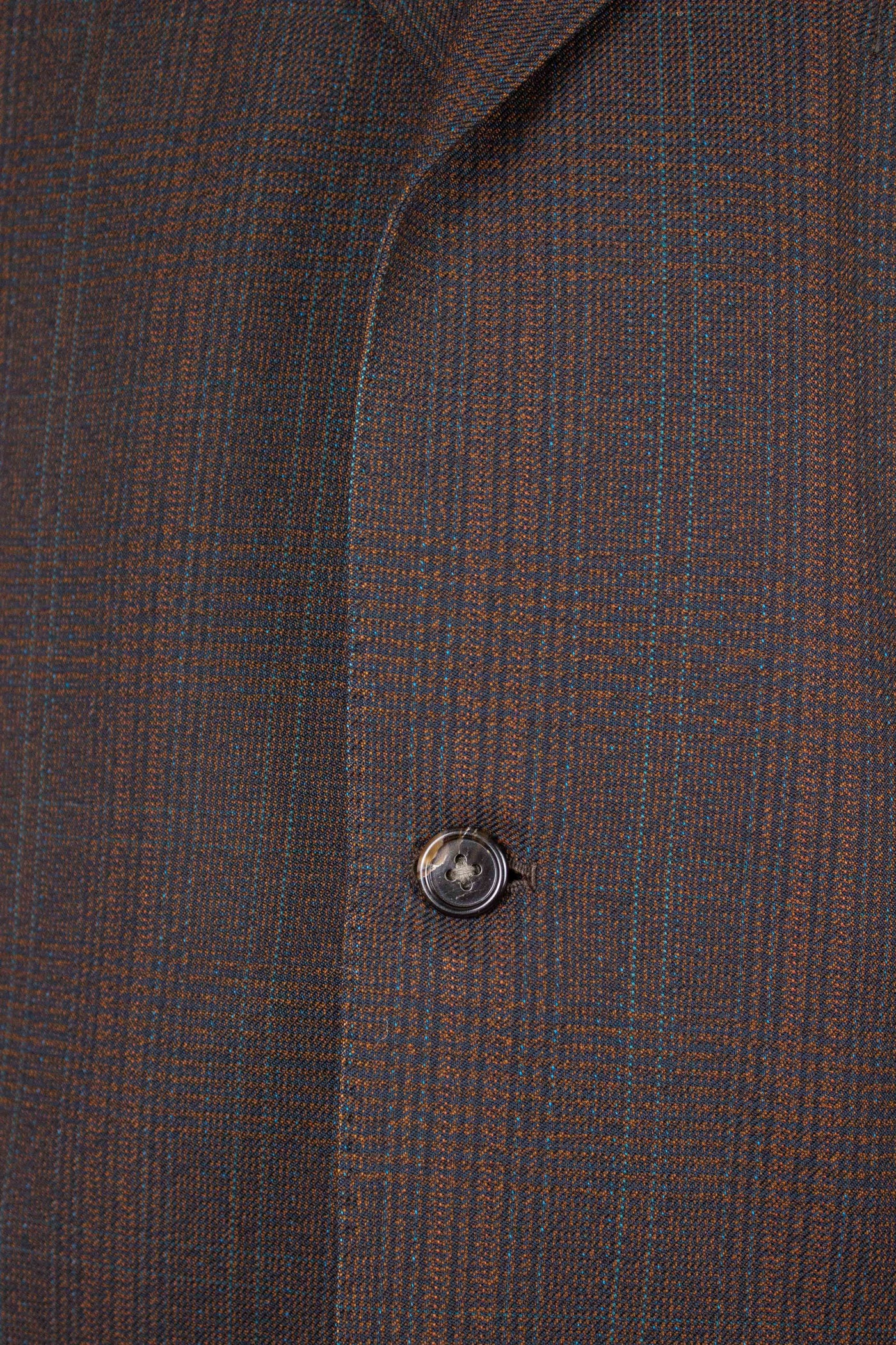 SWEDISH 1960S BROWN SINGLE BREASTED TWO TPIECE SUIT BY RYTTERKVIST. SIZE CA EU 50