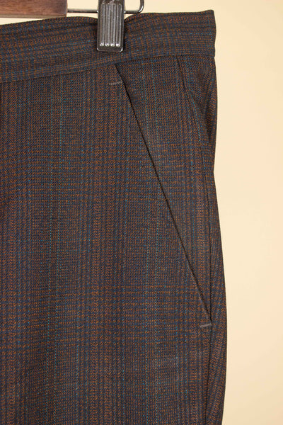 SWEDISH 1960S BROWN SINGLE BREASTED TWO TPIECE SUIT BY RYTTERKVIST. SIZE CA EU 50