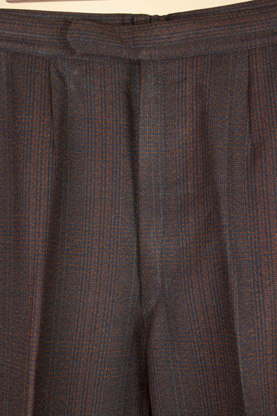 SWEDISH 1960S BROWN SINGLE BREASTED TWO TPIECE SUIT BY RYTTERKVIST. SIZE CA EU 50