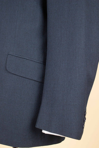 SWEDISH 1950S/1960s BLUE GREY TWO PIECE SINGLE BREASTED SUIT BY WIDENGRENS. SIZE CA EU 50