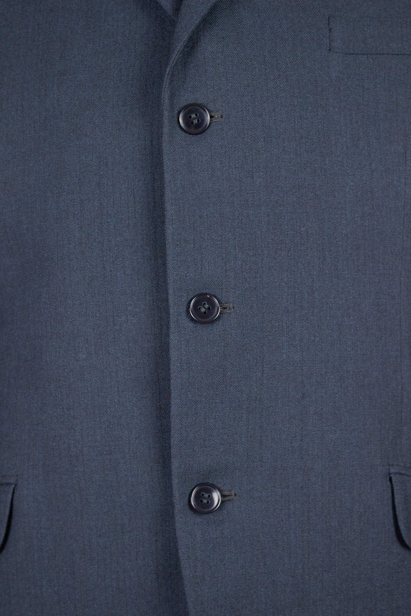 SWEDISH 1950S/1960s BLUE GREY TWO PIECE SINGLE BREASTED SUIT BY WIDENGRENS. SIZE CA EU 50