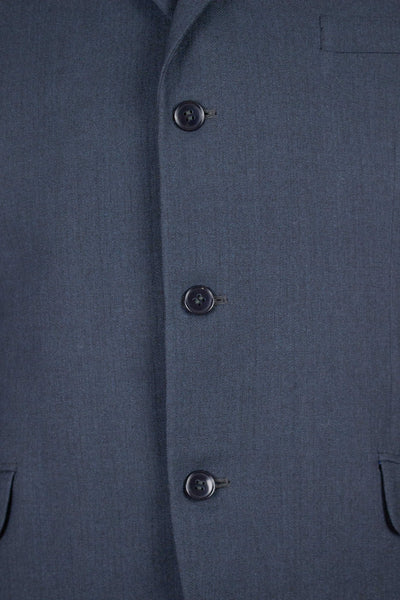 SWEDISH 1950S/1960s BLUE GREY TWO PIECE SINGLE BREASTED SUIT BY WIDENGRENS. SIZE CA EU 50