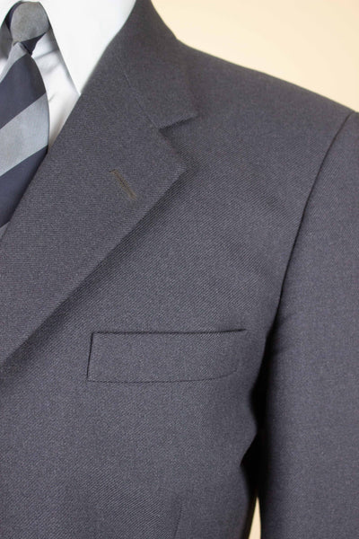 SWEDISH 1950S GREY TWO PIECE SINGLE BREASTED SUIT BY RYTTERQVIST. SIZE CA EU 48