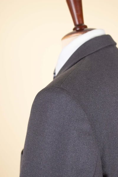 SWEDISH 1950S GREY TWO PIECE SINGLE BREASTED SUIT BY RYTTERQVIST. SIZE CA EU 48