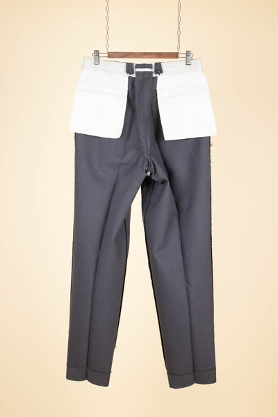 SWEDISH 1950S GREY TWO PIECE SINGLE BREASTED SUIT BY RYTTERQVIST. SIZE CA EU 48