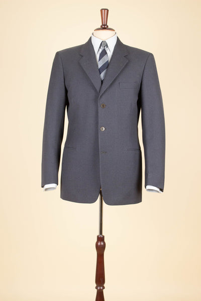 SWEDISH 1950S GREY TWO PIECE SINGLE BREASTED SUIT BY RYTTERQVIST. SIZE CA EU 48