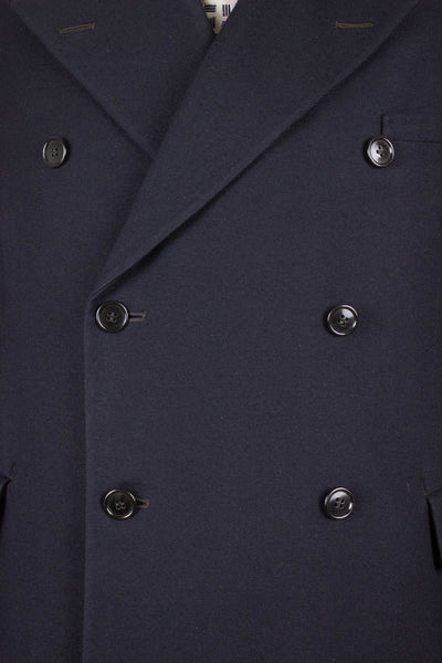 SWEDISH 1930S DARK BLUE DOUBLE BREASTED THREE PIECE SUIT BY PUB. SIZE CA EU 48