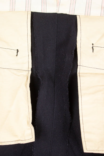 SWEDISH 1930S DARK BLUE TWO PIECE SINGLE BREASTED SUIT BY H.WISTRÖM. SIZE CA EU 44