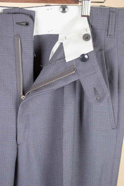 SWEDISH 1940S/1950S GREY TWO PIECE DEADSTOCK SUIT BY FUNKMAN. SIZE CA EU 50