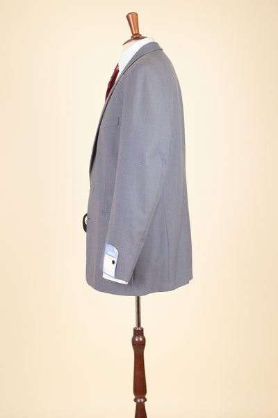 SWEDISH 1940S/1950S GREY TWO PIECE DEADSTOCK SUIT BY FUNKMAN. SIZE CA EU 50