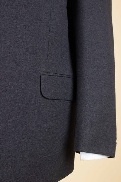1960S SWEDISH DARK GREY SINGLE BREASTED TWO PIECE SUIT BY G. THULIN. SIZE CA EU 56