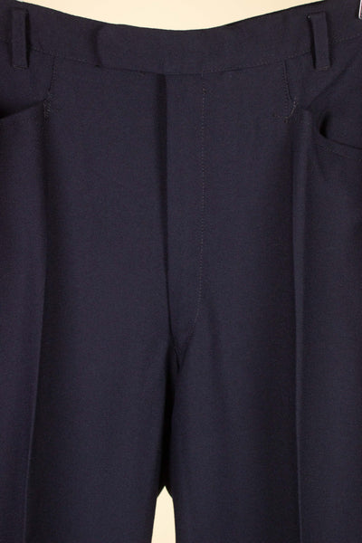 SWEDISH 1960S DARK BLUE DEADSTOCK DOUBLE BREASTED SUIT BY FUNK. SIZE CA EU 48