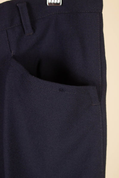 SWEDISH 1960S DARK BLUE DEADSTOCK DOUBLE BREASTED SUIT BY FUNK. SIZE CA EU 48