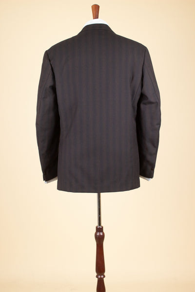 SWEDISH 1950S TWO PIECE BROWN SINGLE BREASTED SUIT BY HOLLYWOOD. SIZE CA EU 48