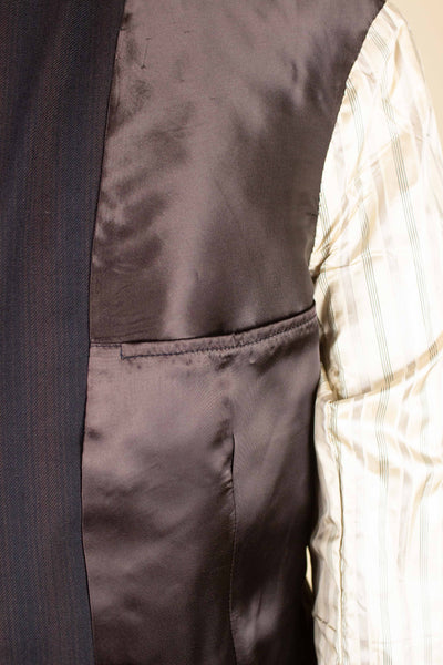 SWEDISH 1950S TWO PIECE BROWN SINGLE BREASTED SUIT BY HOLLYWOOD. SIZE CA EU 48