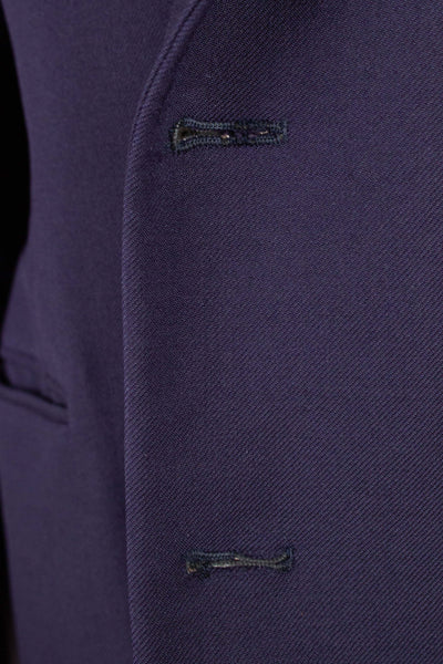 SWEDISH 1940S DARK BLUE DOUBLE BREASTED THREE PIECE SUIT BY VIKING. SIZE CA EU 50