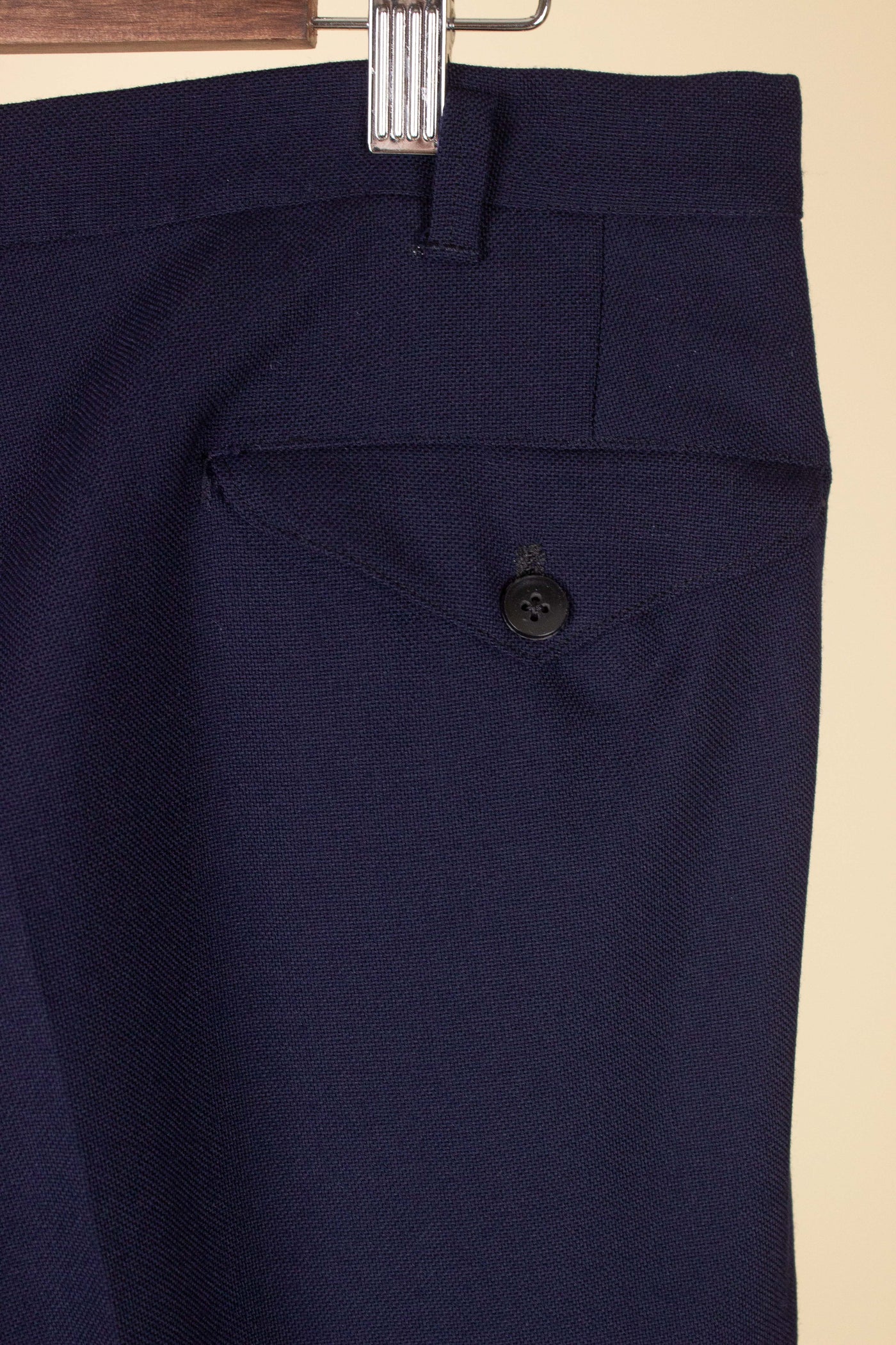 SWEDISH 1950S BLUE TWO PIECE SINGLE BREASTED SUIT. SIZE CA EU 50