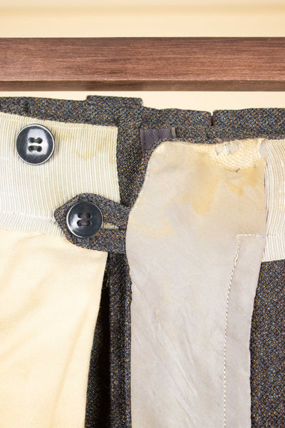 SWEDISH 1960 BESPOKE GREY TWO PIECE SUIT BY PAUL U BERGSTRÖM. SIZE CA EU 46