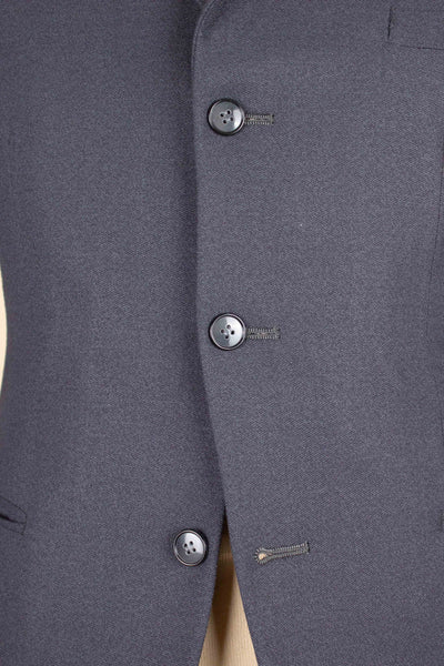 SWEDISH 1950S DEADSTOCK MID GREY TWO PIECE SINGLE BREASTED SUIT BY GULLMAN. SIZE CA EU 44