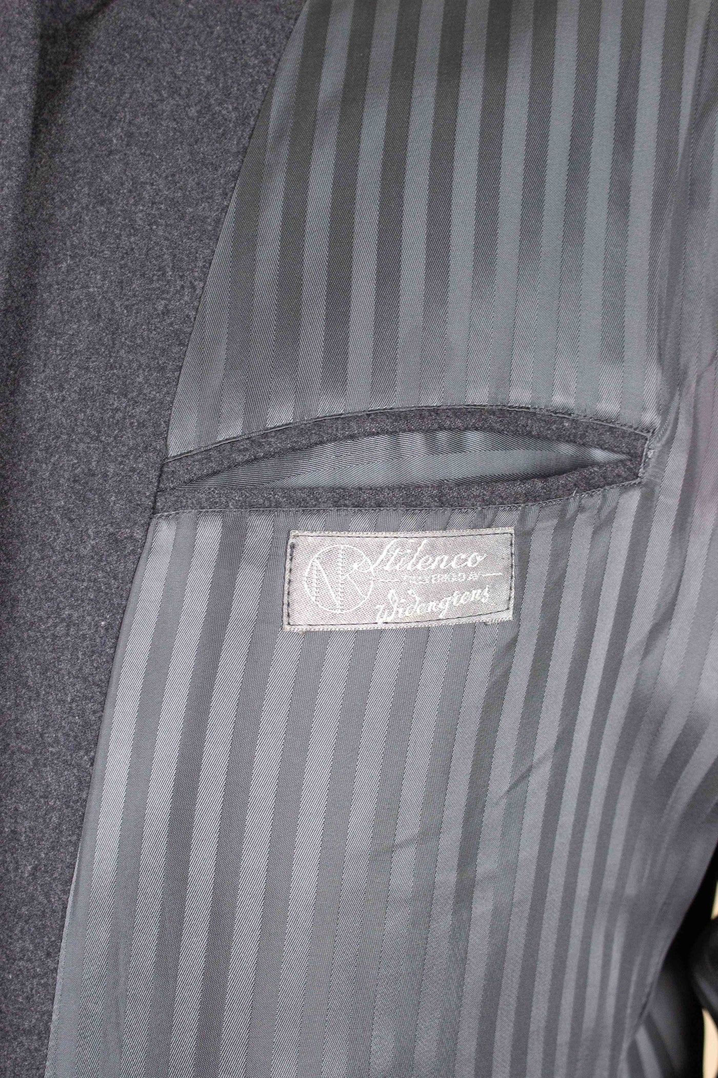 SWEDISH 1950S GREY HEAVYWEIGHT TWO PIECE SUIT BY WIDENGRENS. SIZE CA EU 52