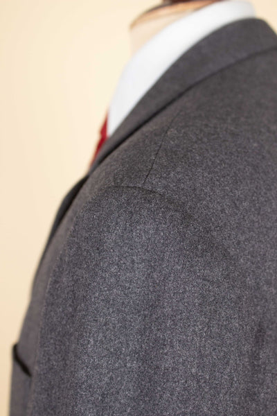 SWEDISH 1950S GREY HEAVYWEIGHT TWO PIECE SUIT BY WIDENGRENS. SIZE CA EU 52