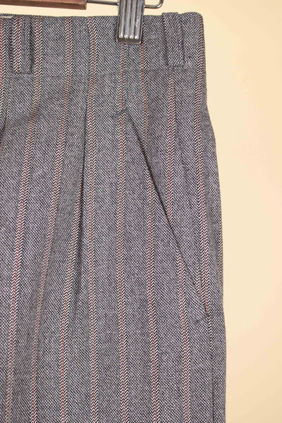 SWEDISH 1940S DEADSTOCK GREY THREE PIECE DOUBLE BREASTED SUIT BY ARS. SIZE CA EU 50