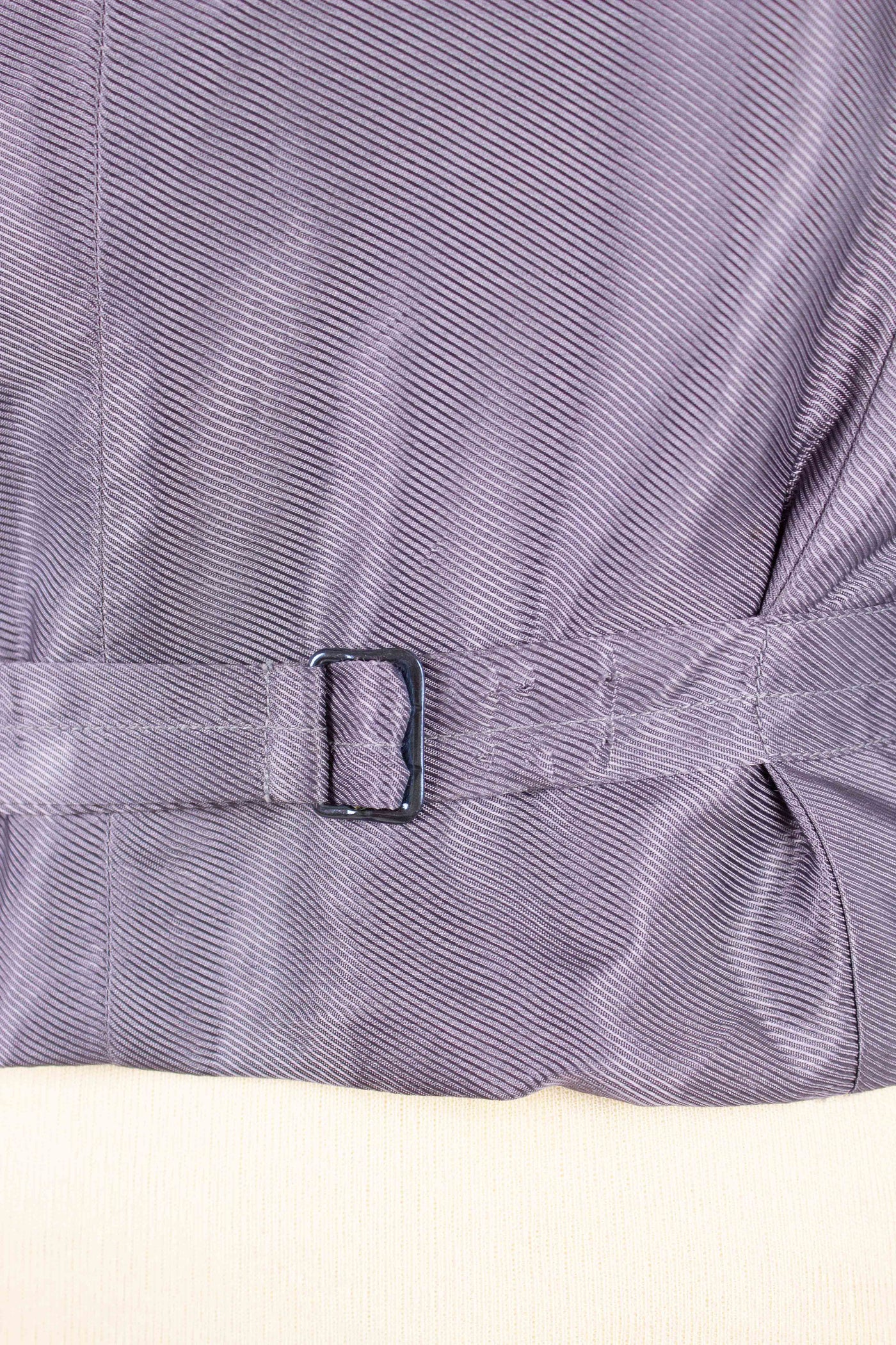 SWEDISH 1940S DEADSTOCK GREY THREE PIECE DOUBLE BREASTED SUIT BY ARS. SIZE CA EU 50