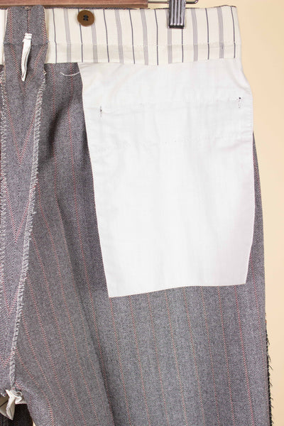 SWEDISH 1940S DEADSTOCK GREY THREE PIECE DOUBLE BREASTED SUIT BY ARS. SIZE CA EU 50
