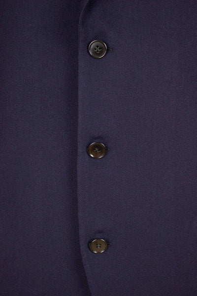 SWEDISH 1959 DARK BLUE TWO PIECE SINGLE BREASTED BESPOKE SUIT BY TH PERSSON. SIZE CA EU 50