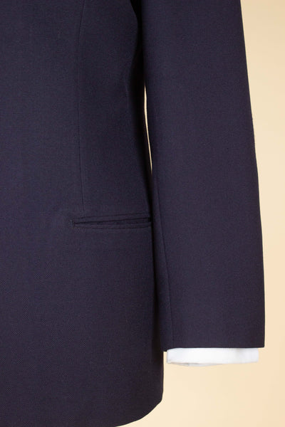 SWEDISH 1959 DARK BLUE TWO PIECE SINGLE BREASTED BESPOKE SUIT BY TH PERSSON. SIZE CA EU 50