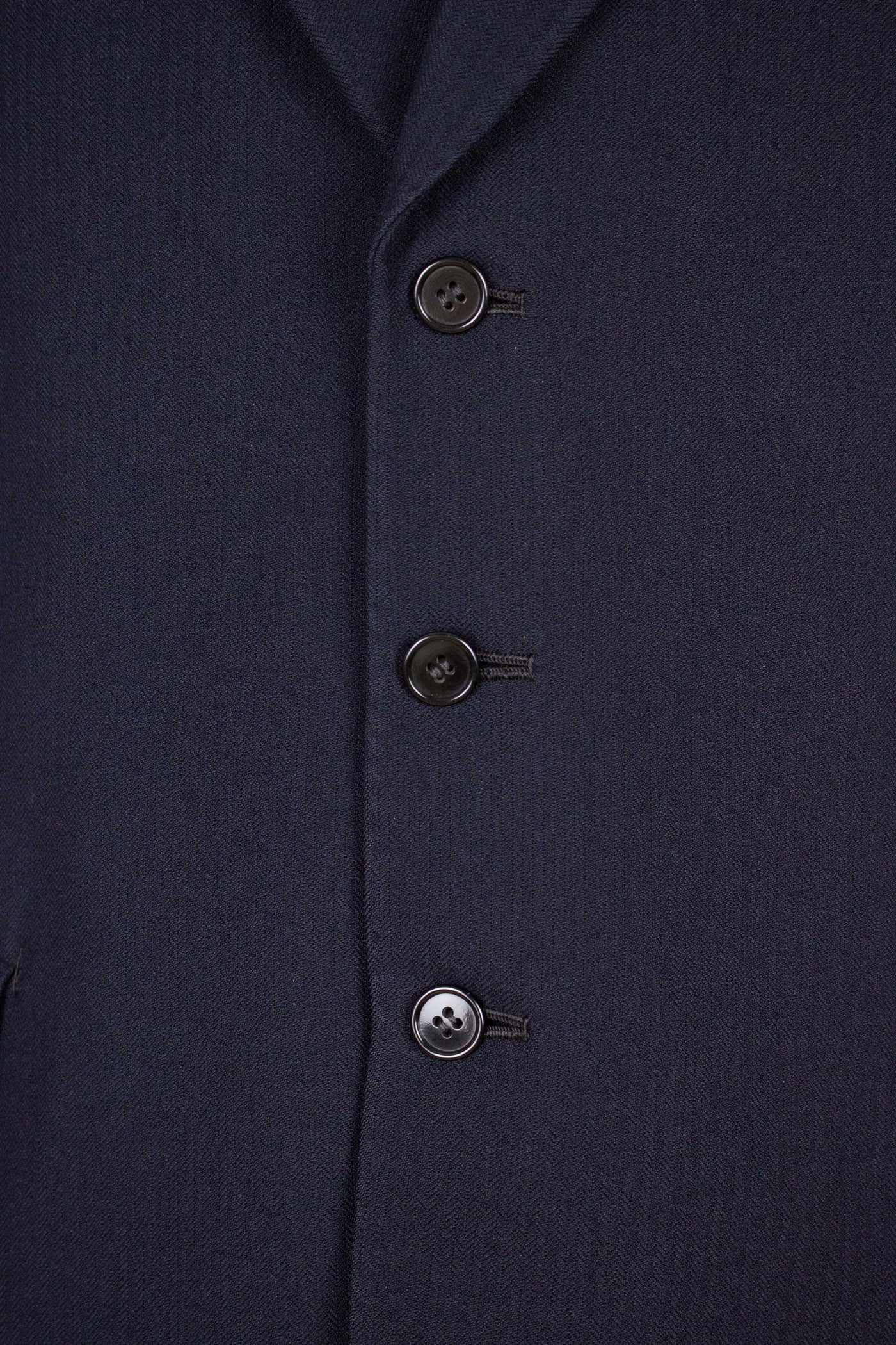 SWEDISH 1950 DARK BLUE THREE PIECE SINGLE BREASTED SUIT BY J.T. WIKSTRÖM. SIZE CA EU 50