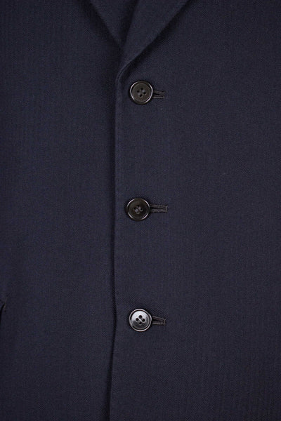 SWEDISH 1950 DARK BLUE THREE PIECE SINGLE BREASTED SUIT BY J.T. WIKSTRÖM. SIZE CA EU 50