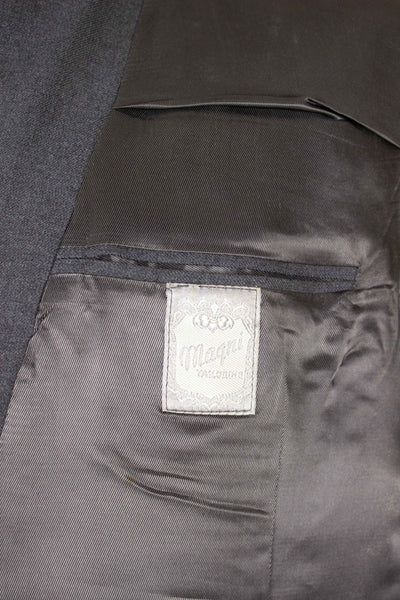 SWEDISH 1950S GREY TWO PIECE DOUBLE BREASTED SUIT BY MAGNI. SIZE CA EU 50