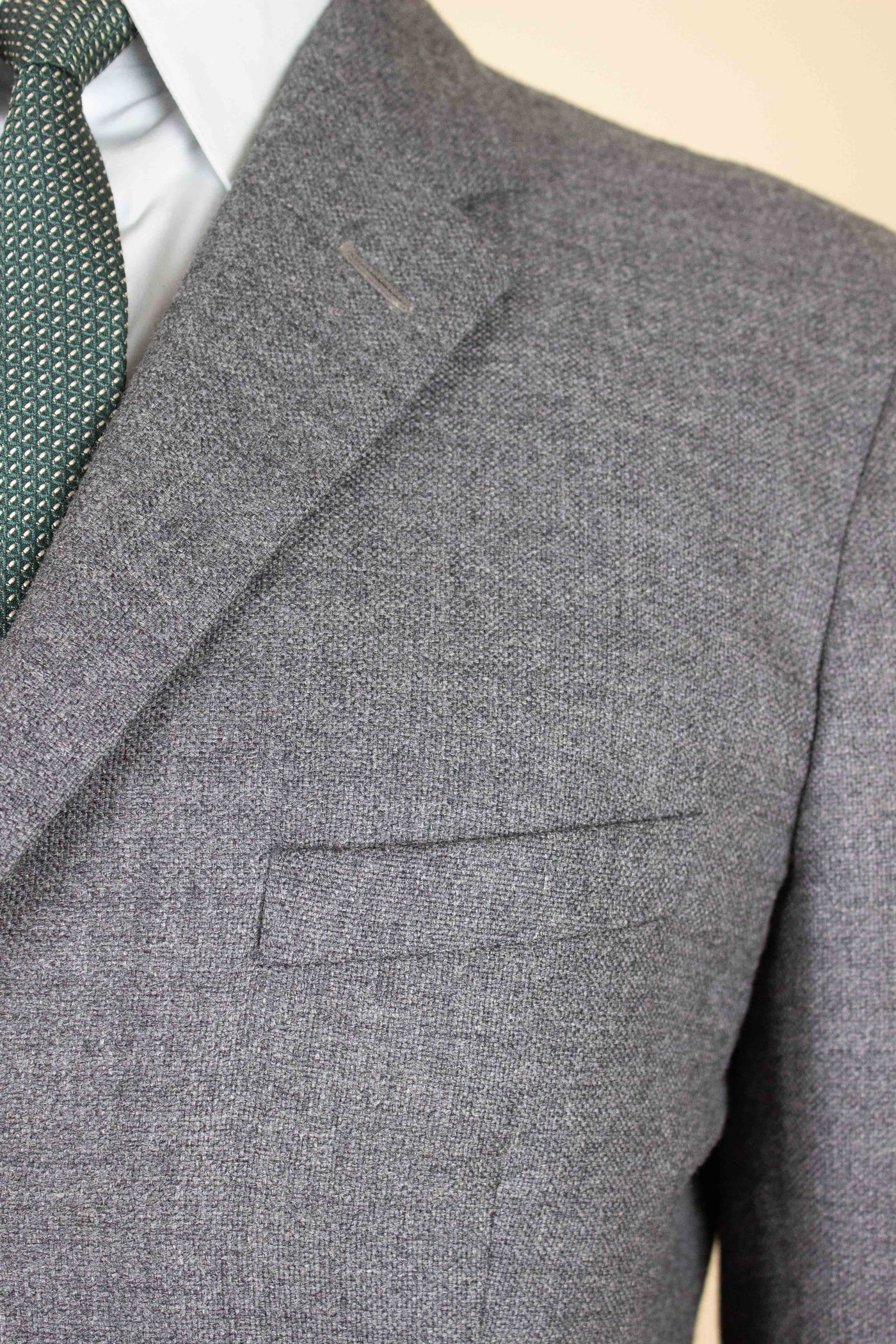 SWEDISH 1950S MID-GREY TWO PIECE SINGLE BREASTED SUIT BY RANG. SIZE CA EU 46