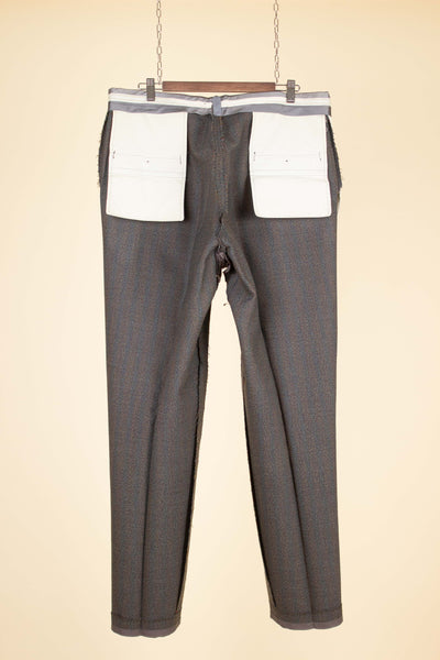 BRITISH 1950S/1960S BROWN-GREEN TWO PIECE SINGLE BREASTED BESPOKE SUIT. SIZE CA EU 52-54