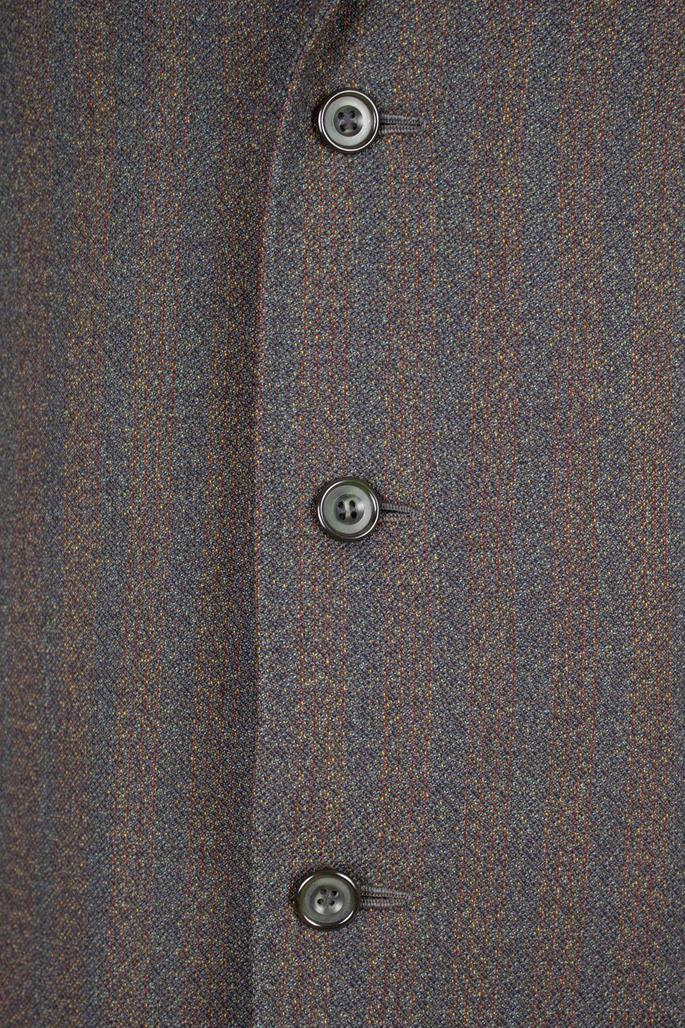 BRITISH 1950S/1960S BROWN-GREEN TWO PIECE SINGLE BREASTED BESPOKE SUIT. SIZE CA EU 52-54