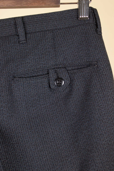 SWEDISH 1950S DARK GREY DOUBLE BREASTED TWO PIECE SUIT BY COLLIJNS. SIZE CA EU 46-48