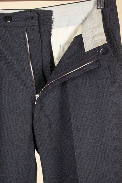 SWEDISH 1950S DARK GREY DOUBLE BREASTED TWO PIECE SUIT BY COLLIJNS. SIZE CA EU 46-48