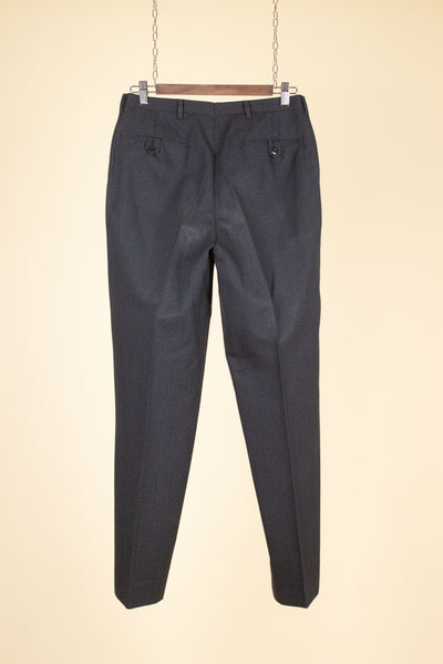 SWEDISH 1950S DARK GREY DOUBLE BREASTED TWO PIECE SUIT BY COLLIJNS. SIZE CA EU 46-48