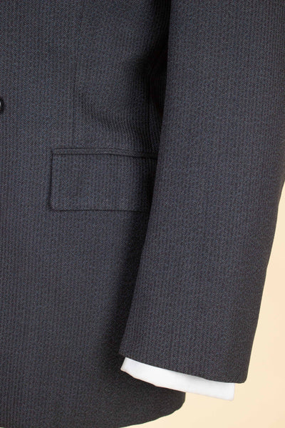 SWEDISH 1950S DARK GREY DOUBLE BREASTED TWO PIECE SUIT BY COLLIJNS. SIZE CA EU 46-48